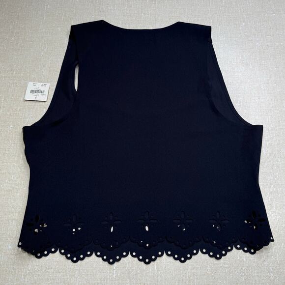 Anthropologie Seamless Laser-Cut Tank Top Black Small - Picture 4 of 9